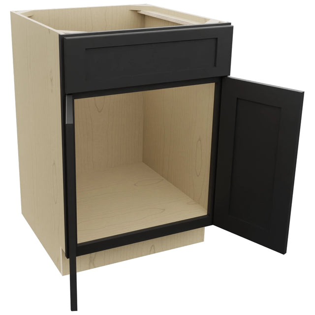 Fabuwood Galaxy Pitch Black SB24 Base Sink Cabinet, Open View