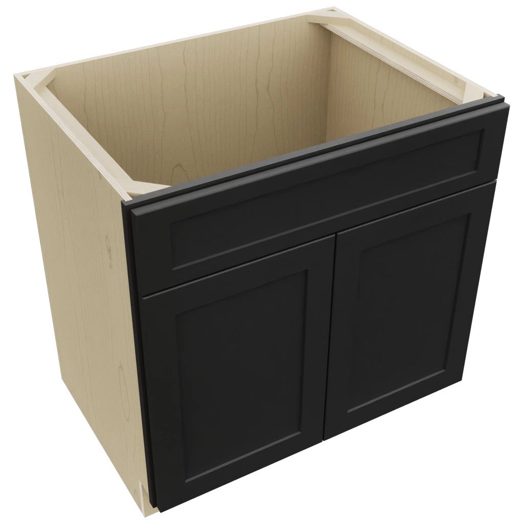Fabuwood Galaxy Pitch Black SB33SDF Base Sink Cabinet, Top View