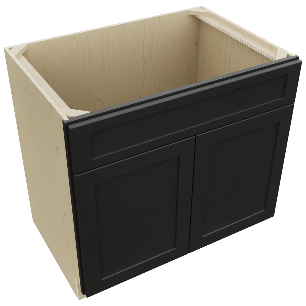 Fabuwood Galaxy Pitch Black SB36SDF Base Sink Cabinet, Top View