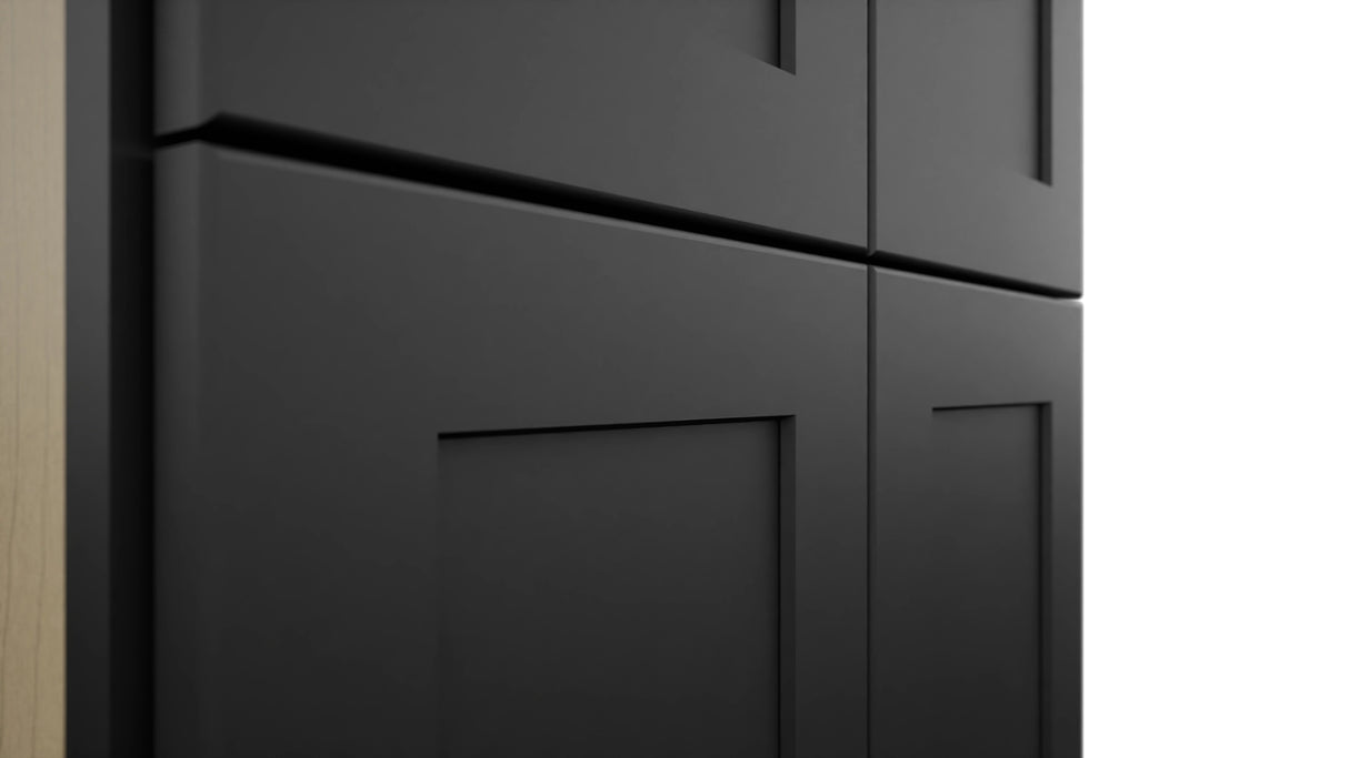 Fabuwood Galaxy Pitch Black TP241293 Tall Pantry Cabinet, Detail View