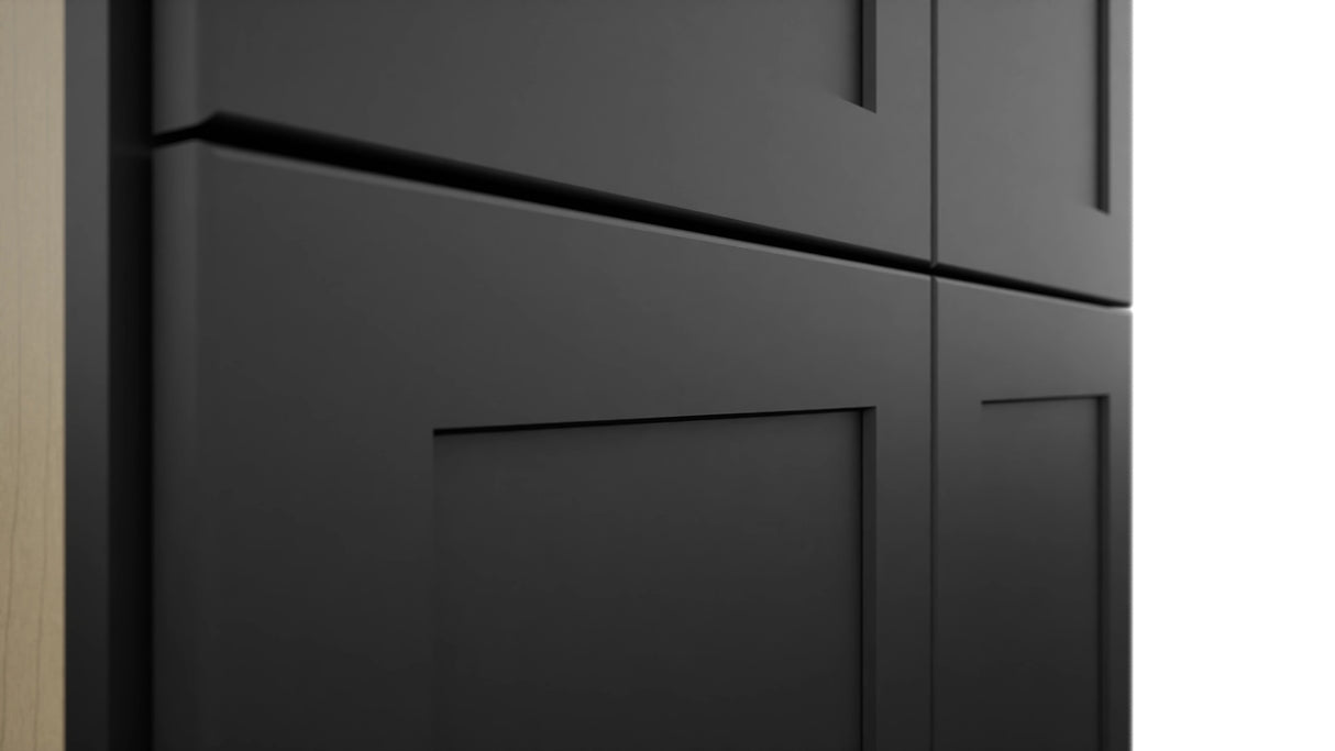 Fabuwood Galaxy Pitch Black TP302493 Tall Pantry Cabinet, Detail View