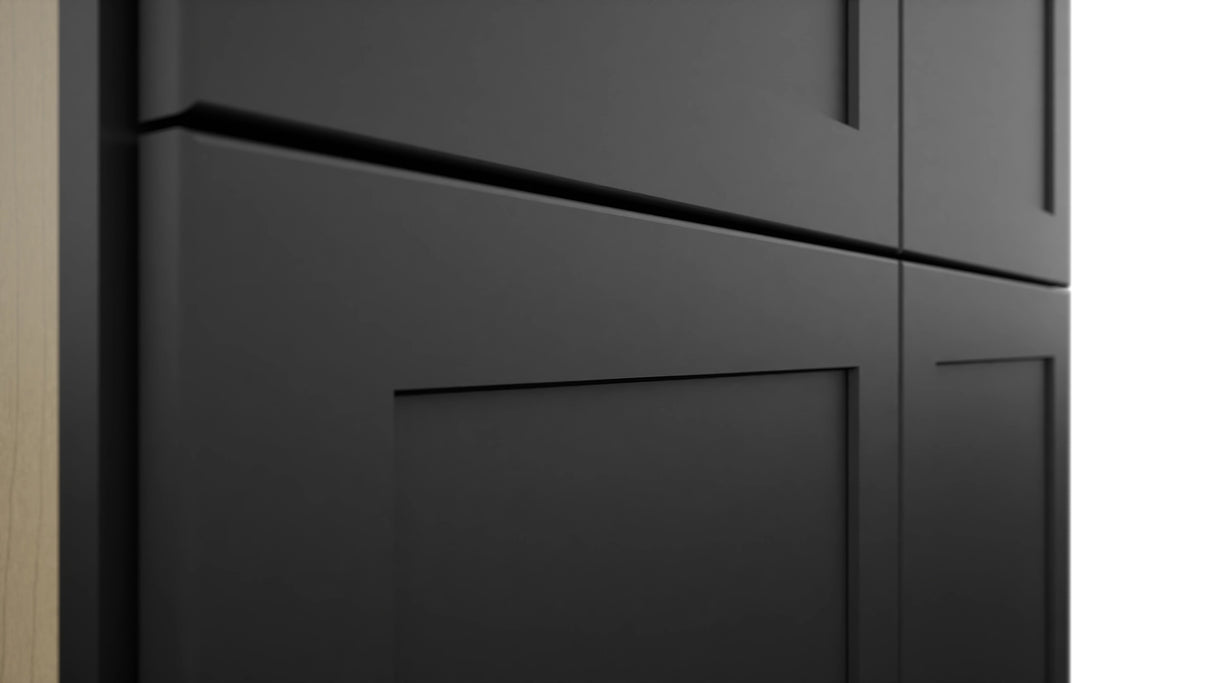 Fabuwood Galaxy Pitch Black TP362493 Tall Pantry Cabinet, Detail View