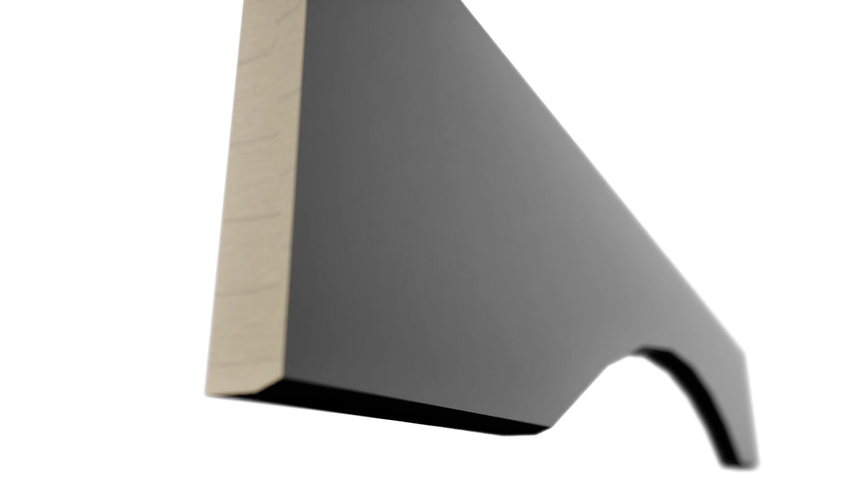 Fabuwood Galaxy Pitch Black VAR36 Wall Valance, Detail View