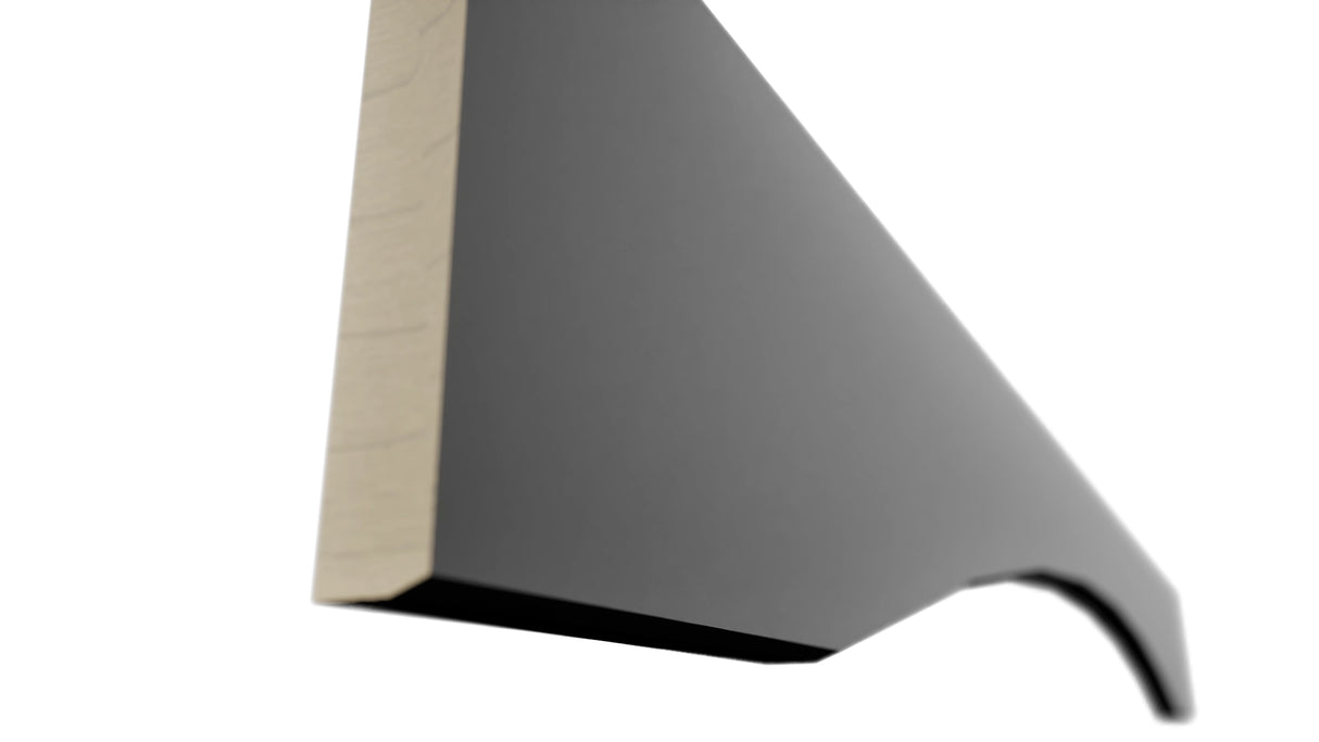 Fabuwood Galaxy Pitch Black VAR54 Wall Valance, Detail View