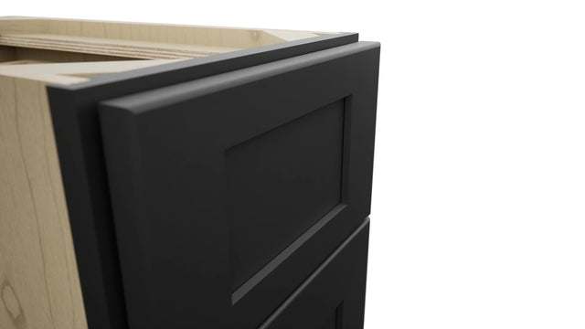 Fabuwood Galaxy Pitch Black VB12-34 Vanity Base Standard Cabinet, Detail View