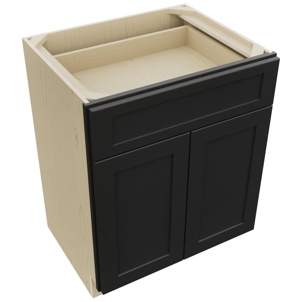 Fabuwood Galaxy Pitch Black VB27-34 Vanity Base Standard Cabinet, Top View