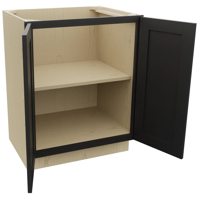 Fabuwood Galaxy Pitch Black VB27FD Vanity Base Full Height Cabinet, Open View
