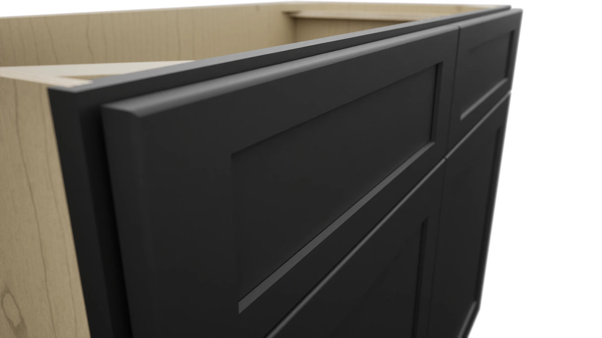 Fabuwood Galaxy Pitch Black VSB42-34 Vanity Sink Cabinet, Detail View