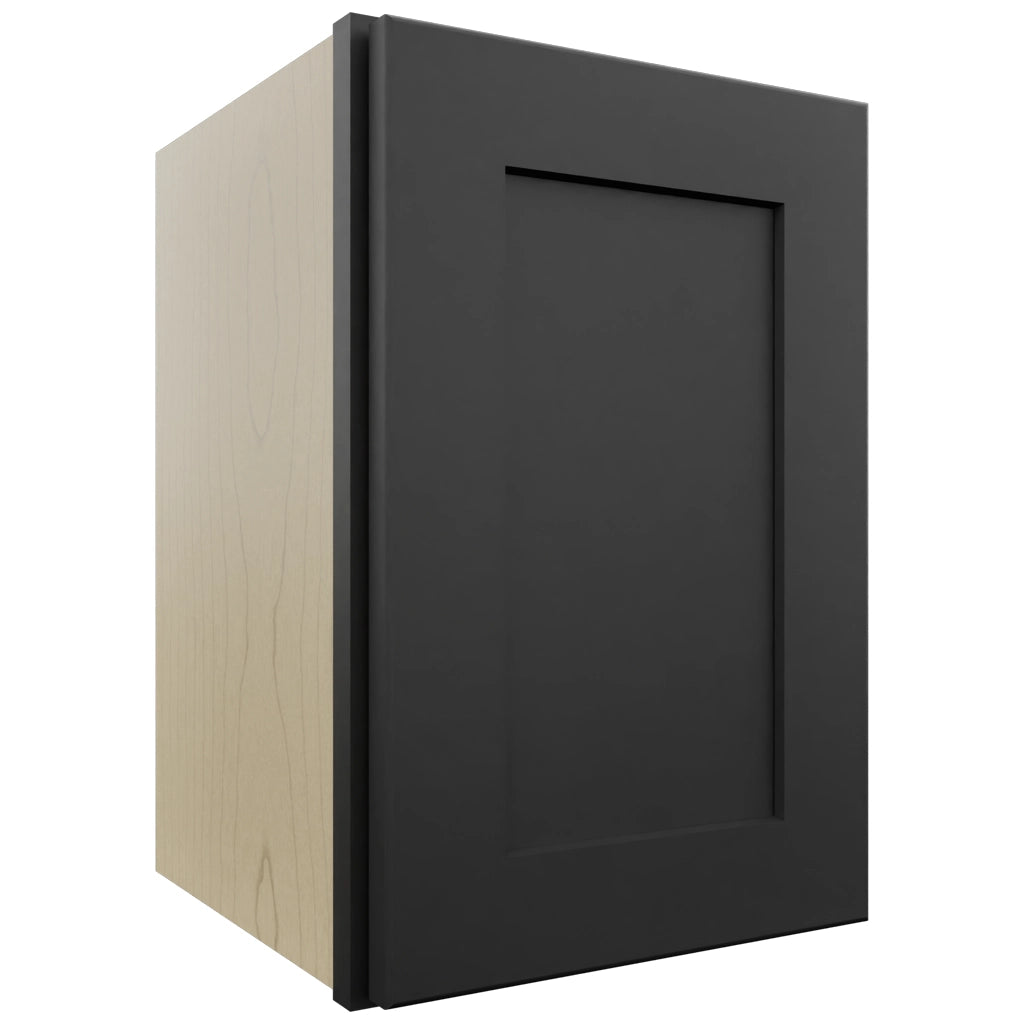 Fabuwood Galaxy Pitch Black W1218 Wall Standard Cabinet, Front View