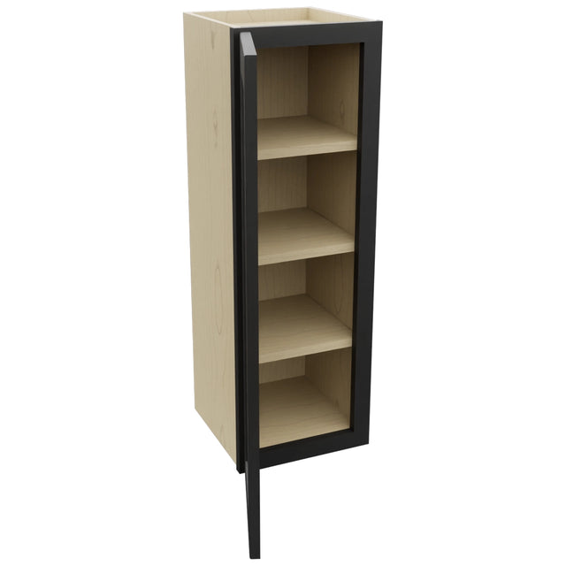 Fabuwood Galaxy Pitch Black W1236 Wall Standard Cabinet, Open View
