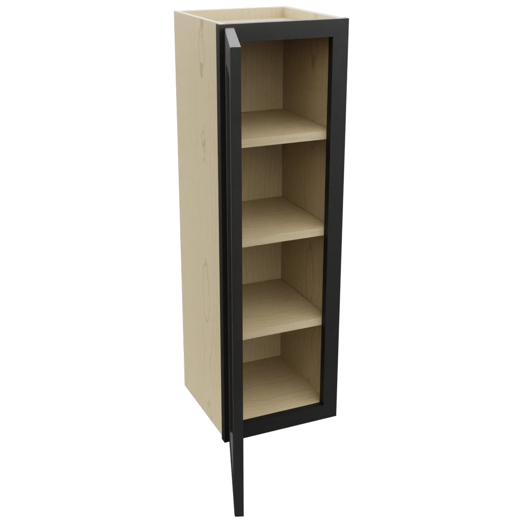 Fabuwood Galaxy Pitch Black W1239 Wall Standard Cabinet, Open View