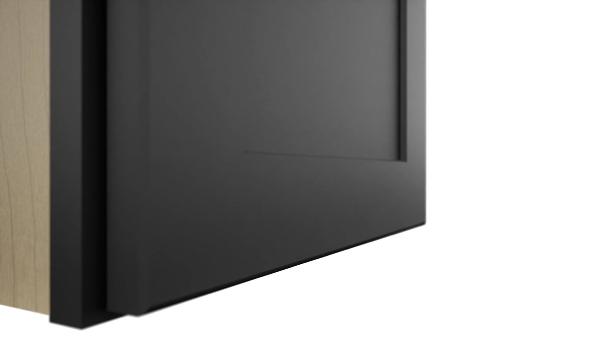 Fabuwood Galaxy Pitch Black W1539 Wall Standard Cabinet, Detail View
