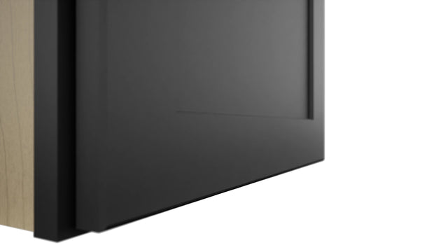 Fabuwood Galaxy Pitch Black W1836 Wall Standard Cabinet, Detail View