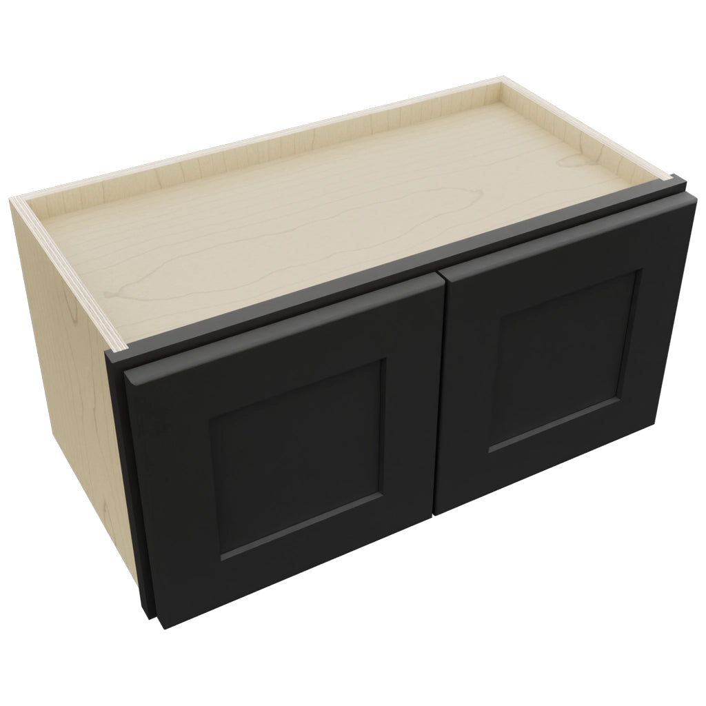 Fabuwood Galaxy Pitch Black W2412 Wall Standard Cabinet, Top View