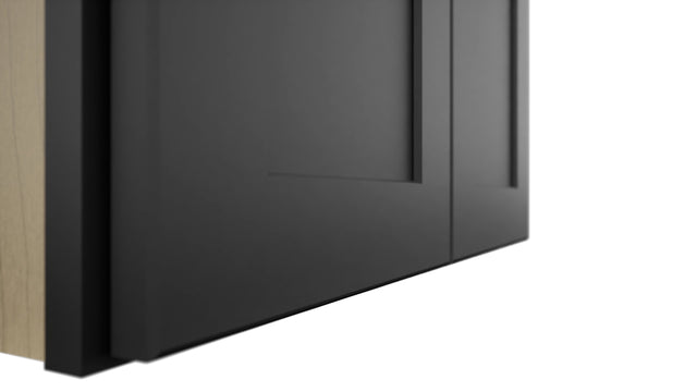 Fabuwood Galaxy Pitch Black W2415 Wall Standard Cabinet, Detail View