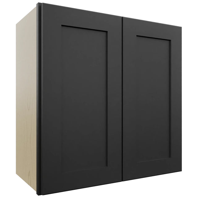 Fabuwood Galaxy Pitch Black W2424 Wall Standard Cabinet, Front View