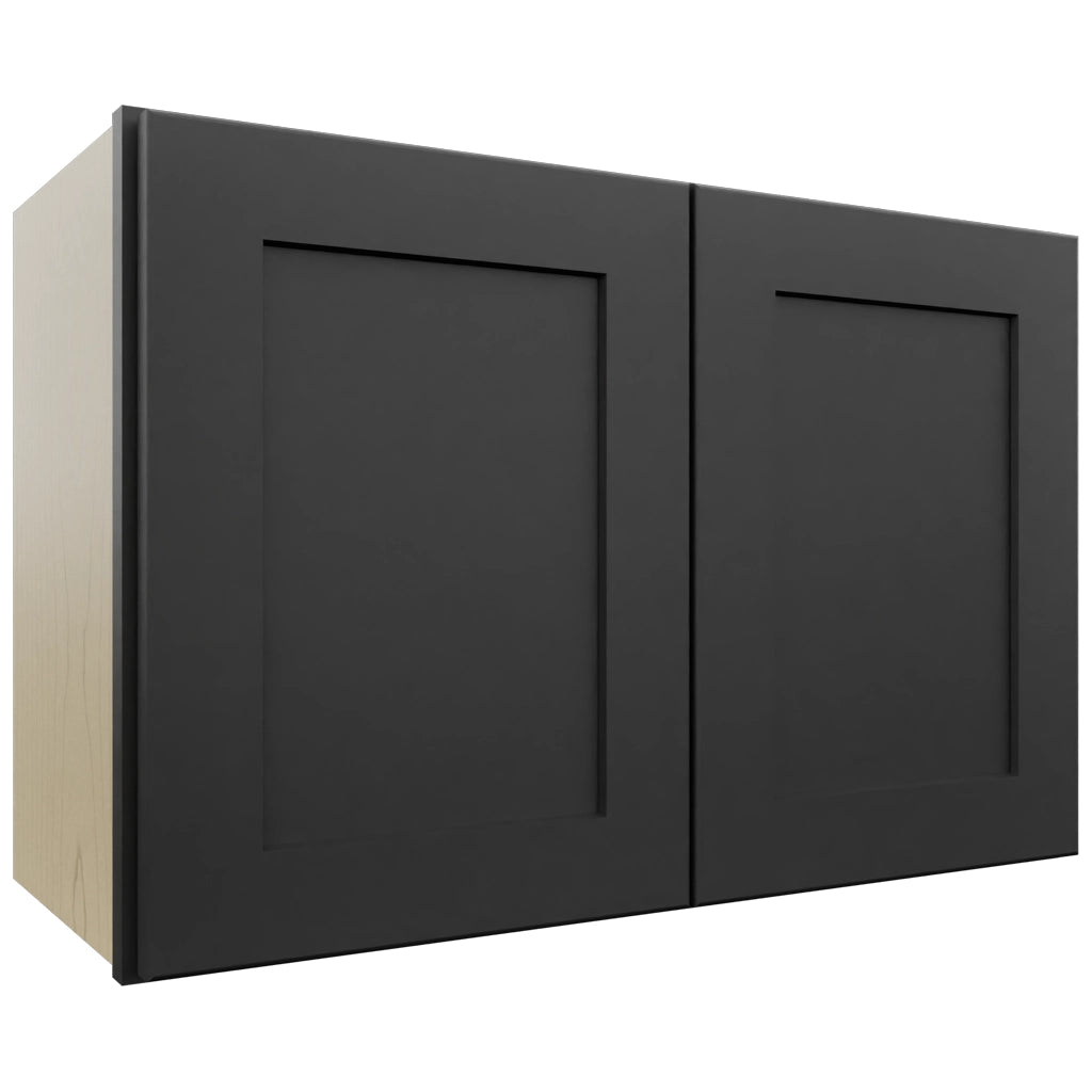 Fabuwood Galaxy Pitch Black W2718 Wall Standard Cabinet, Front View