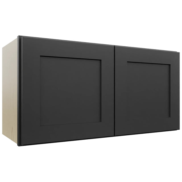 Fabuwood Galaxy Pitch Black W3015 Wall Standard Cabinet, Front View
