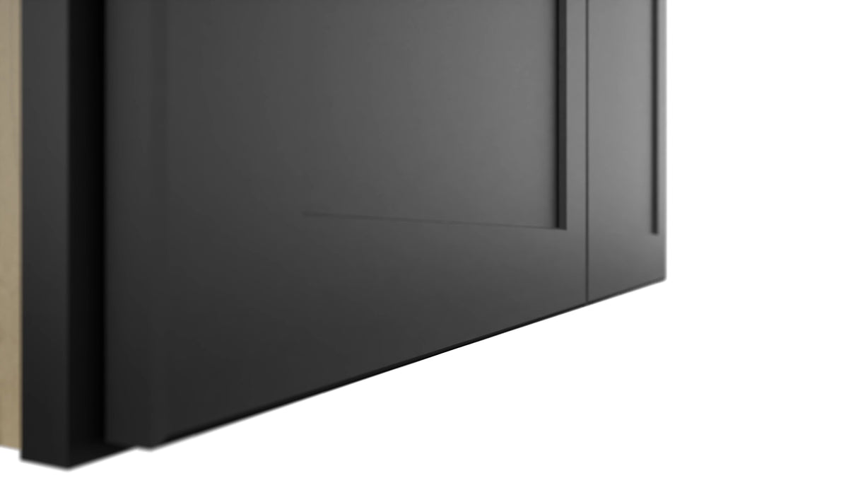 Fabuwood Galaxy Pitch Black W362124 Wall Deep Cabinet, Detail View
