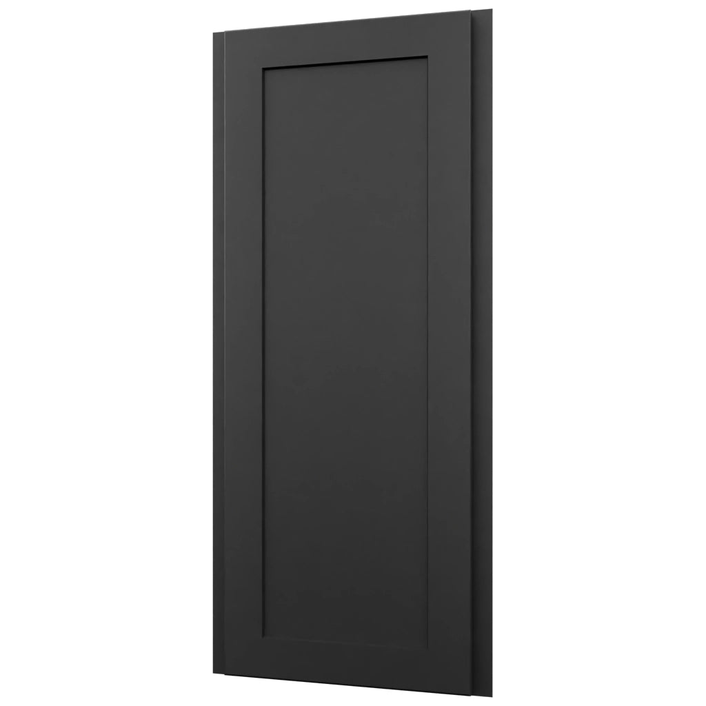 Fabuwood Galaxy Pitch Black WAE1239 Wall Angle End Cabinet, Front View