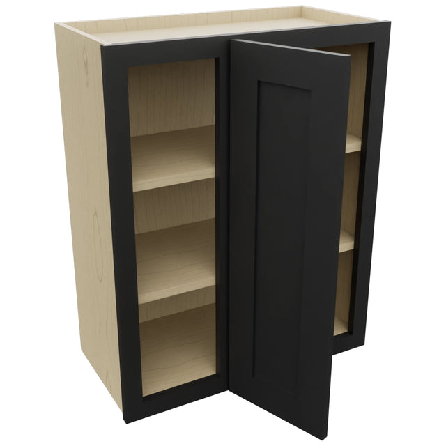 Fabuwood Galaxy Pitch Black WBC2430 Wall Corner Blind Cabinet, Open View