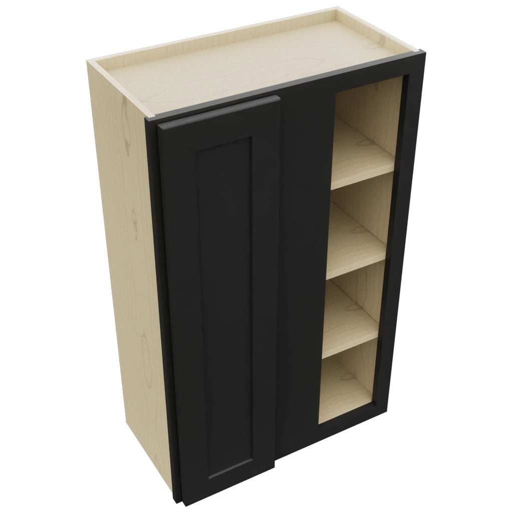 Fabuwood Galaxy Pitch Black WBC2439 Wall Corner Blind Cabinet, Top View