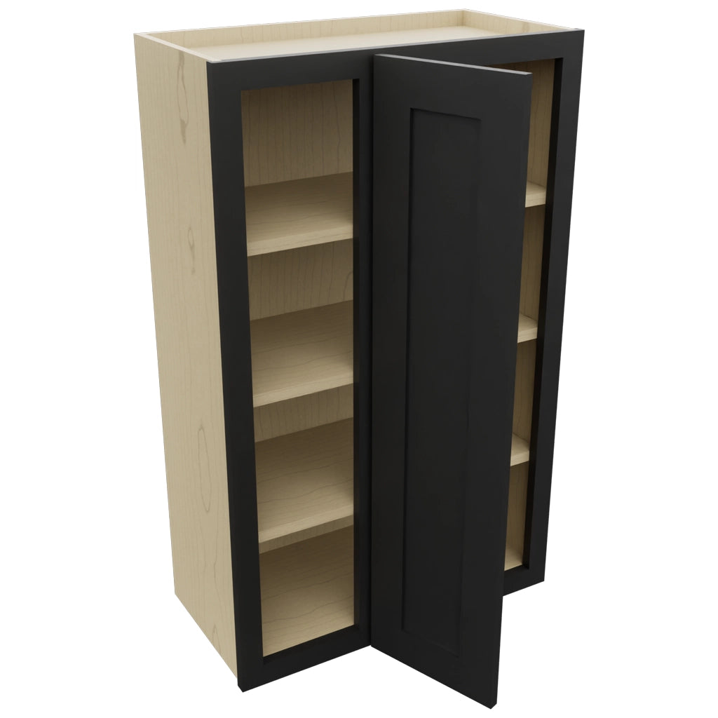 Fabuwood Galaxy Pitch Black WBC2439 Wall Corner Blind Cabinet, Open View