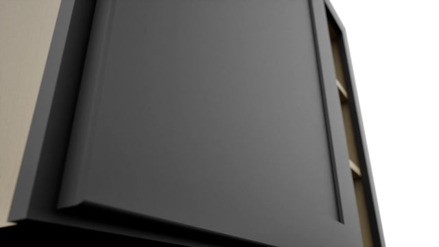 Fabuwood Galaxy Pitch Black WBC3630 Wall Corner Blind Cabinet, Detail View