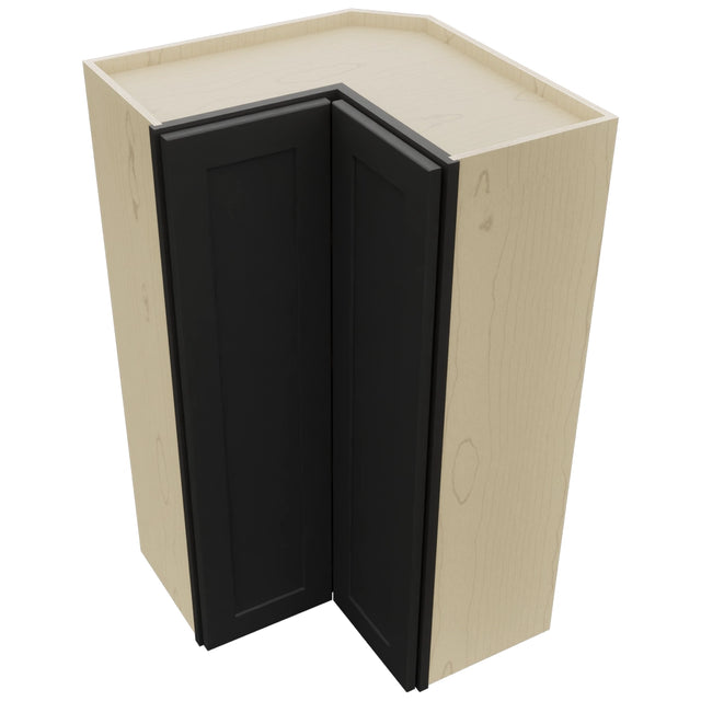 Fabuwood Galaxy Pitch Black WPC2442 Wall Corner Pie Cabinet, Top View