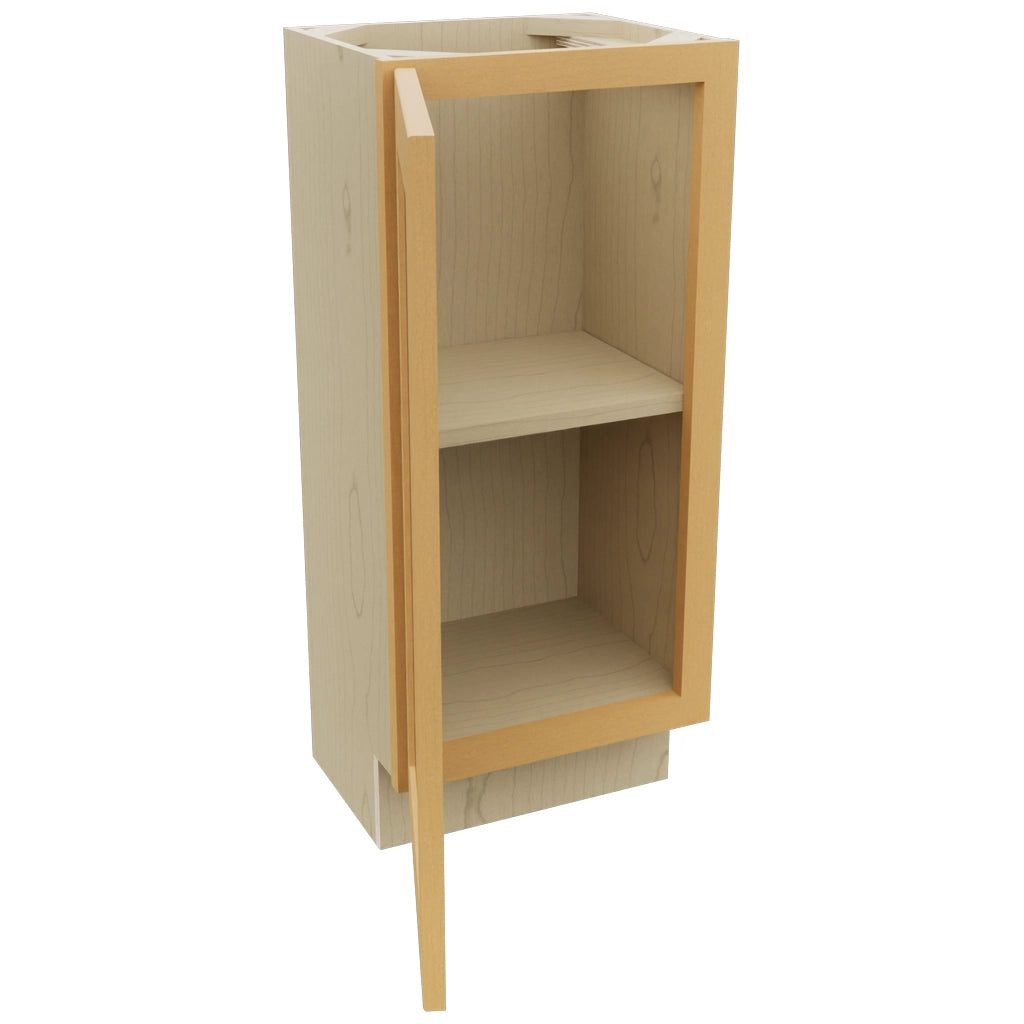 Fabuwood Galaxy Timber B15FD-12D Base Full Door Cabinet, Open View