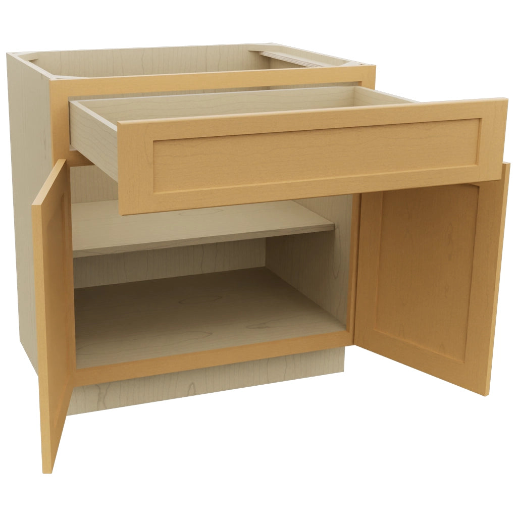 Fabuwood Galaxy Timber B33SDF Base Standard Cabinet, Open View