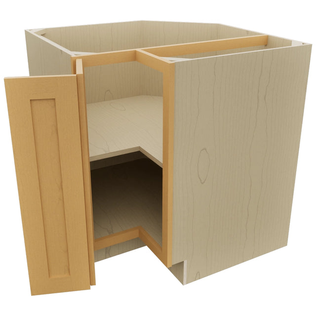 Fabuwood Galaxy Timber ERB33 Base Corner Easy Reach Cabinet, Open View