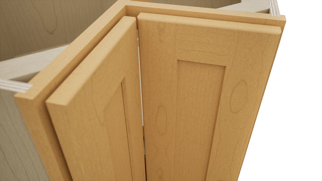 Fabuwood Galaxy Timber LSB33 Base Corner Lazy Susan Cabinet, Detail View
