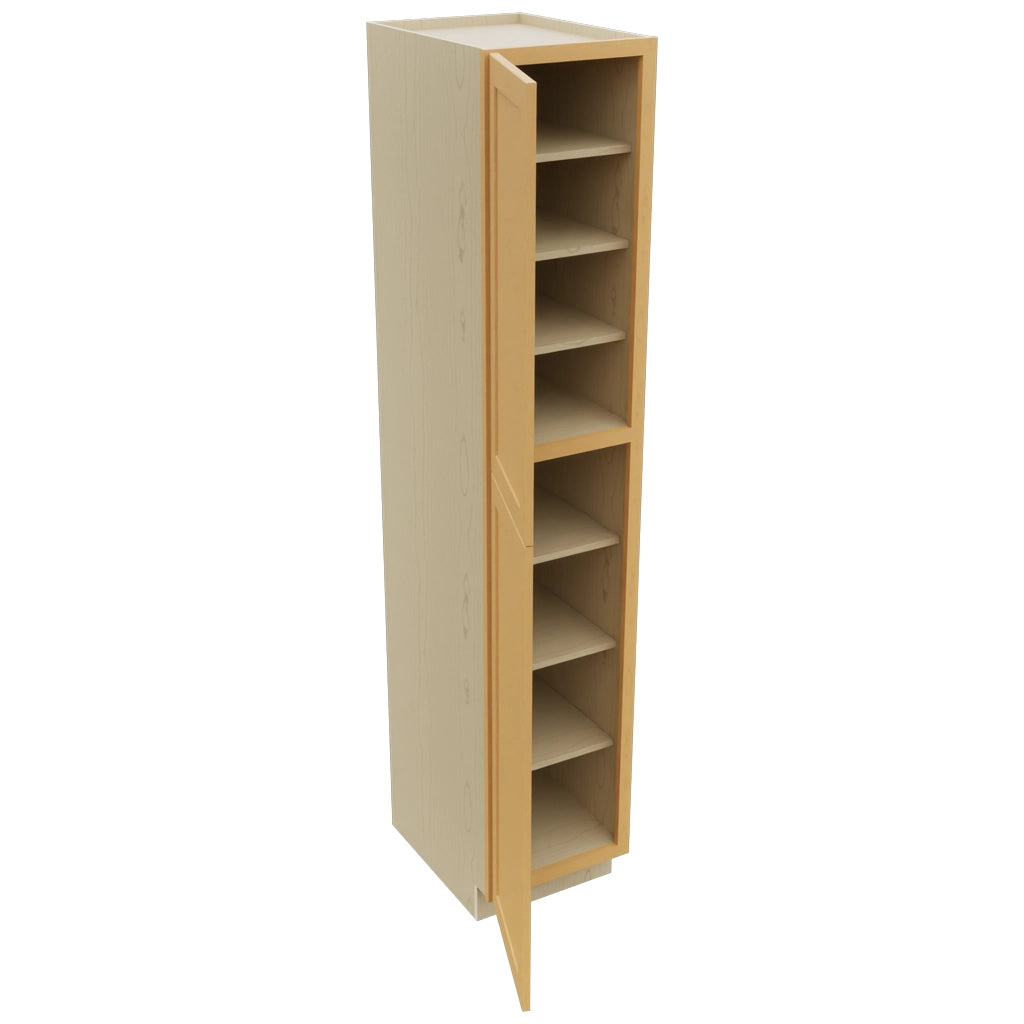 Fabuwood Galaxy Timber TP182493 Tall Pantry Cabinet, Open View