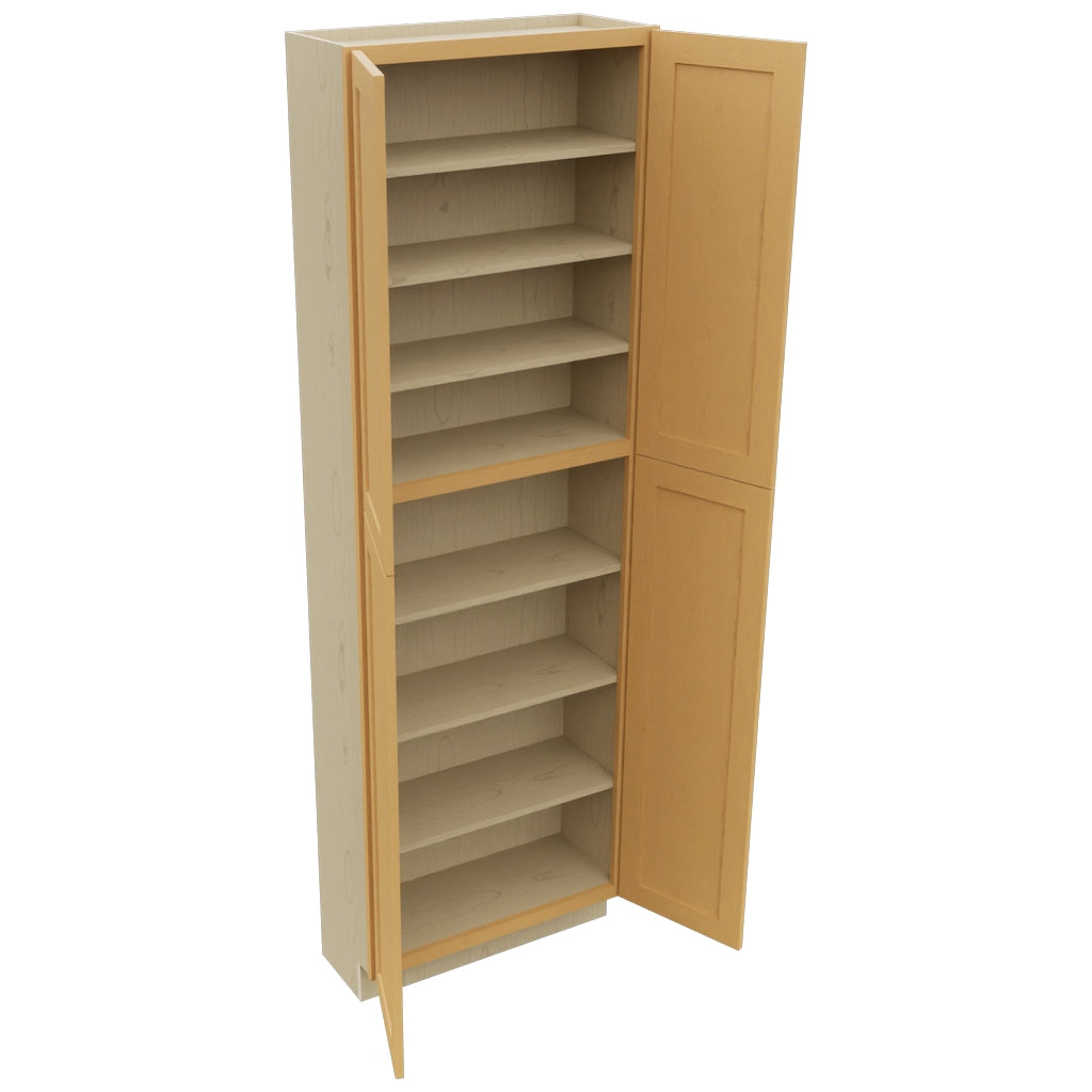 Fabuwood Galaxy Timber TP301293 Tall Pantry Cabinet, Open View