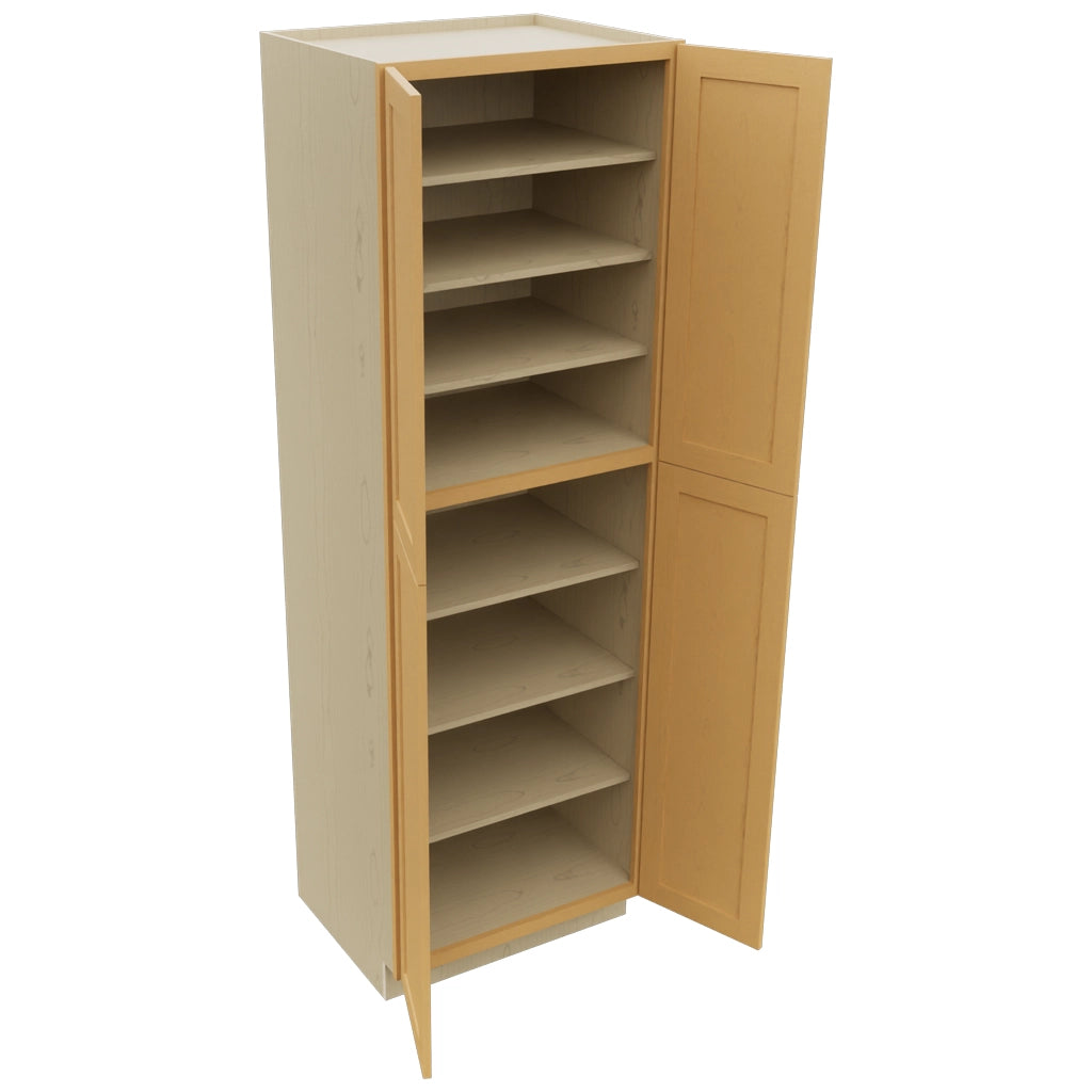Fabuwood Galaxy Timber TP302493 Tall Pantry Cabinet, Open View
