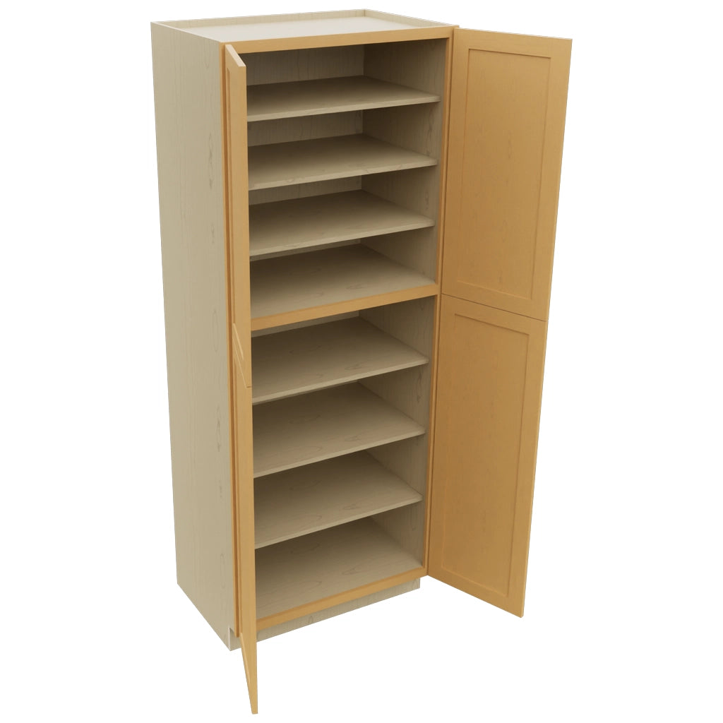 Fabuwood Galaxy Timber TP362493 Tall Pantry Cabinet, Open View