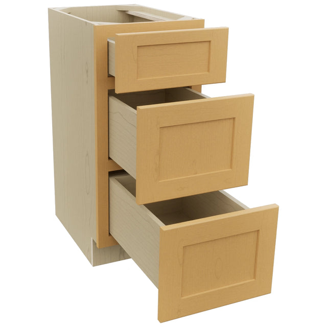 Fabuwood Galaxy Timber VDB15-34 Vanity Drawer Cabinet, Open View