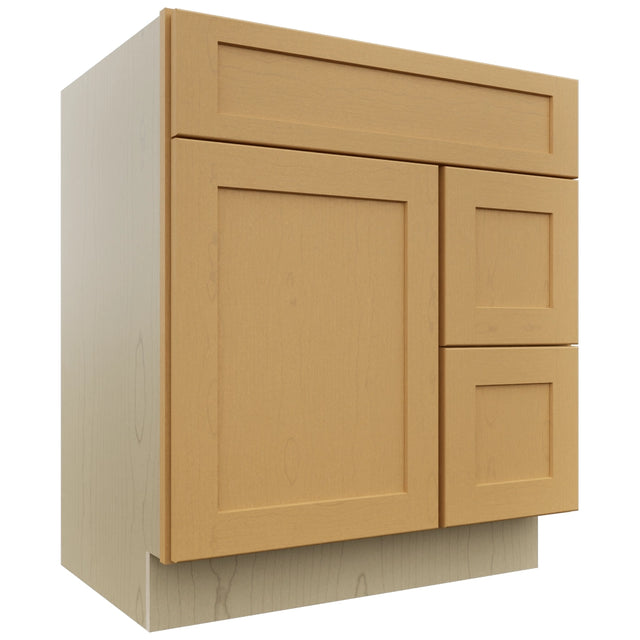 Fabuwood Galaxy Timber VSD36DR Vanity Combo Cabinet, Front View