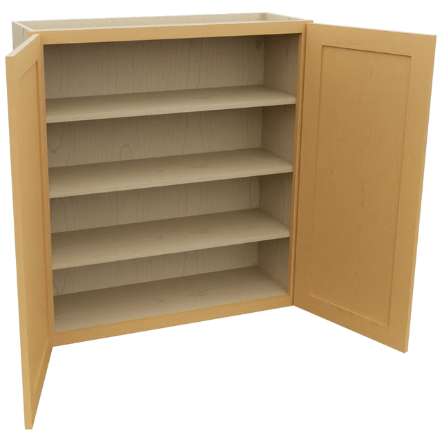 Fabuwood Galaxy Timber W3639 Wall Standard Cabinet, Open View
