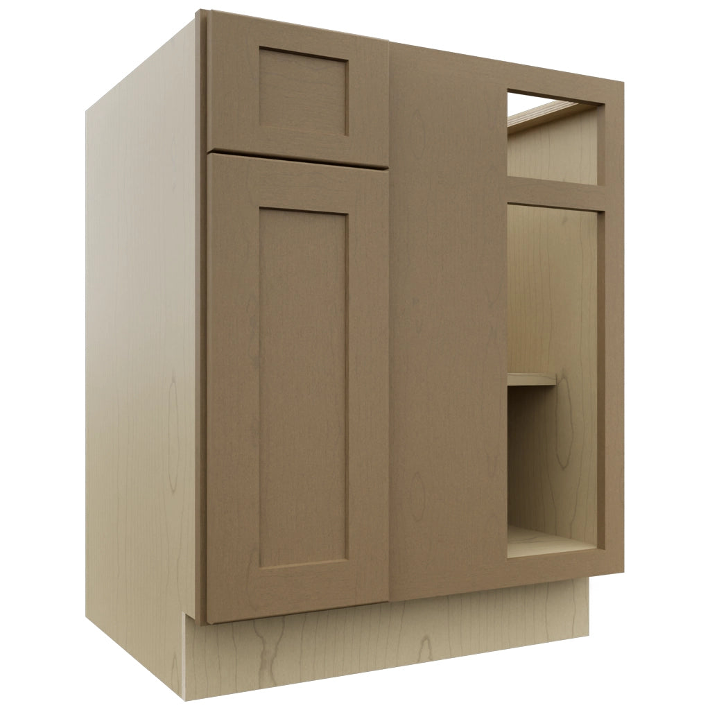 Fabuwood Galaxy Truffle BLB36/39 Base Corner Blind Cabinet, Front View