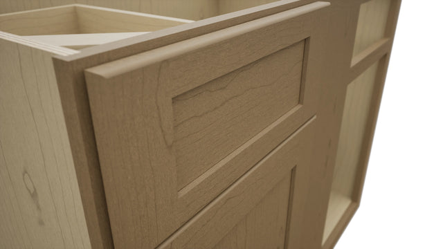 Fabuwood Galaxy Truffle BLB42/45 Base Corner Blind Cabinet, Detail View
