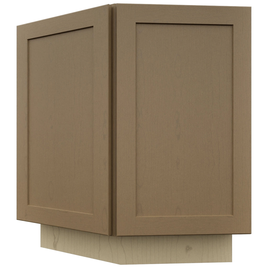 Fabuwood Galaxy Truffle BRA24 Base Return Angle Cabinet, Front View