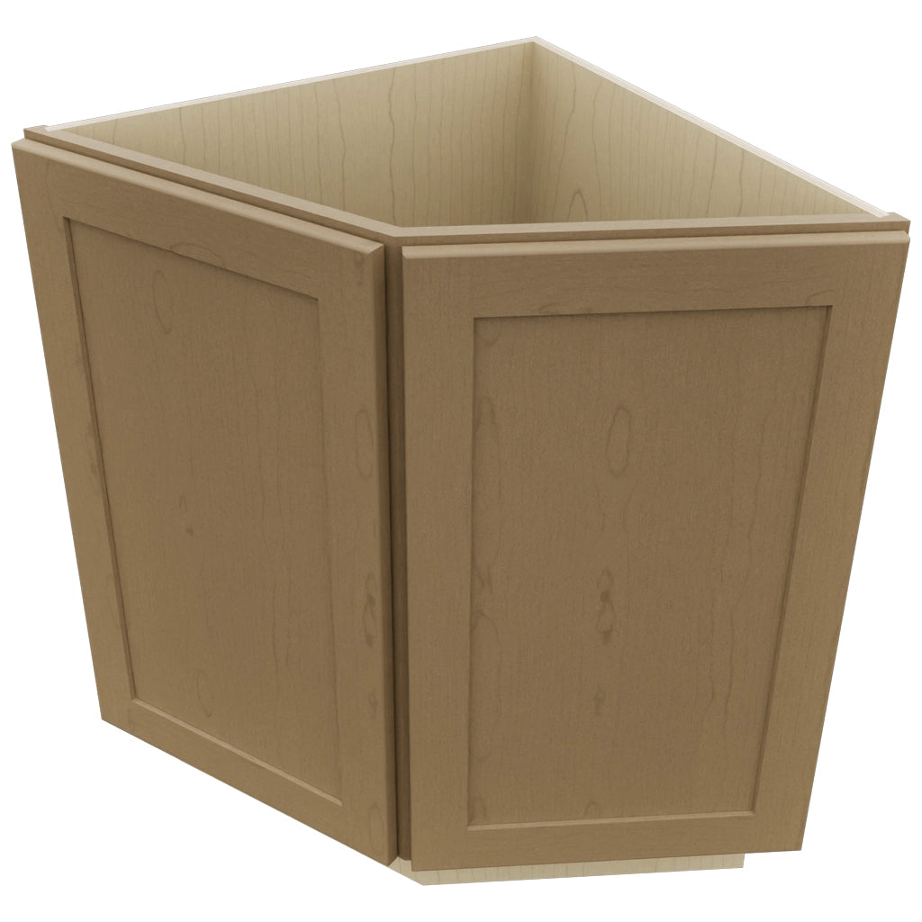 Fabuwood Galaxy Truffle BRA24 Base Return Angle Cabinet, Top View