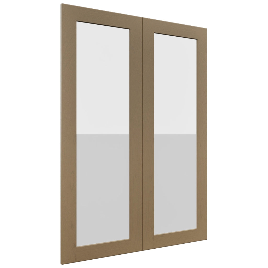 Fabuwood Galaxy Truffle DS GDW3042 Wall Glass Door, Front View