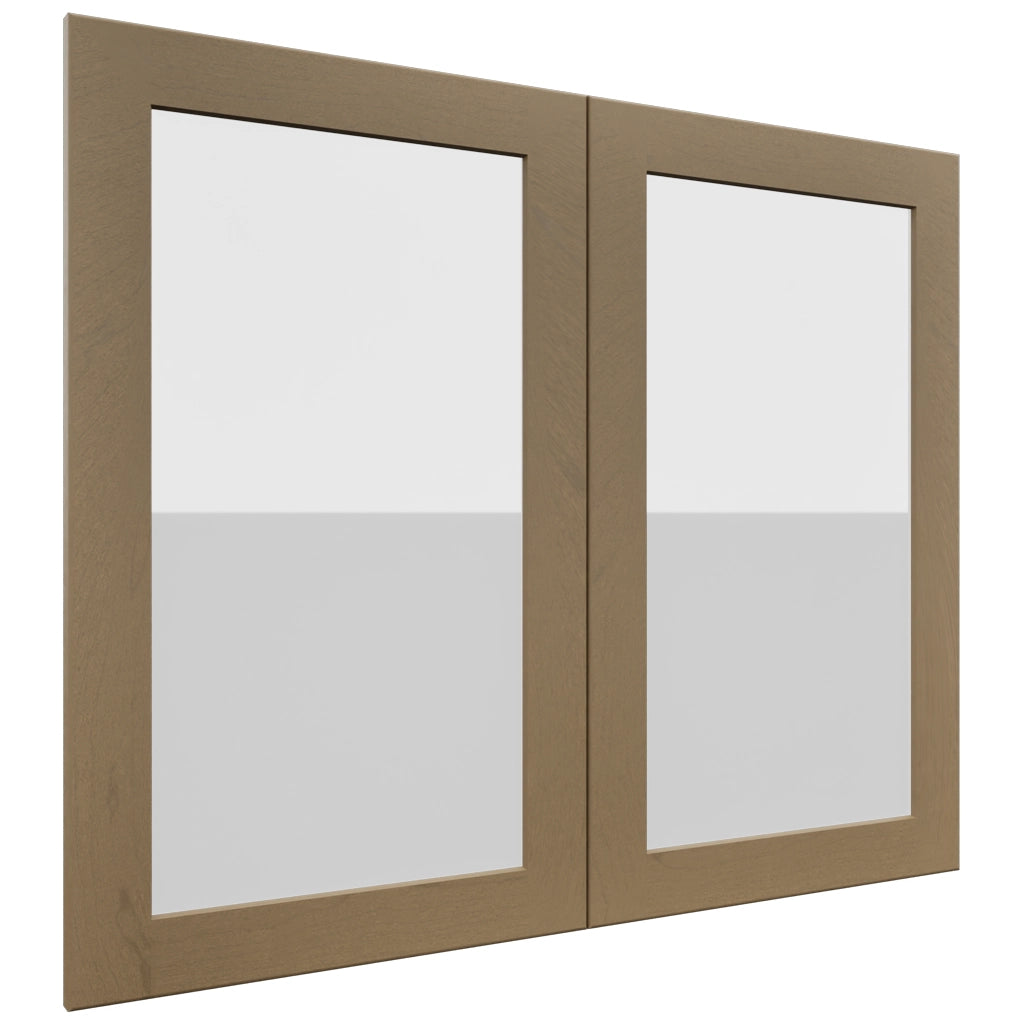 Fabuwood Galaxy Truffle DS GDW3630 Wall Glass Door, Front View