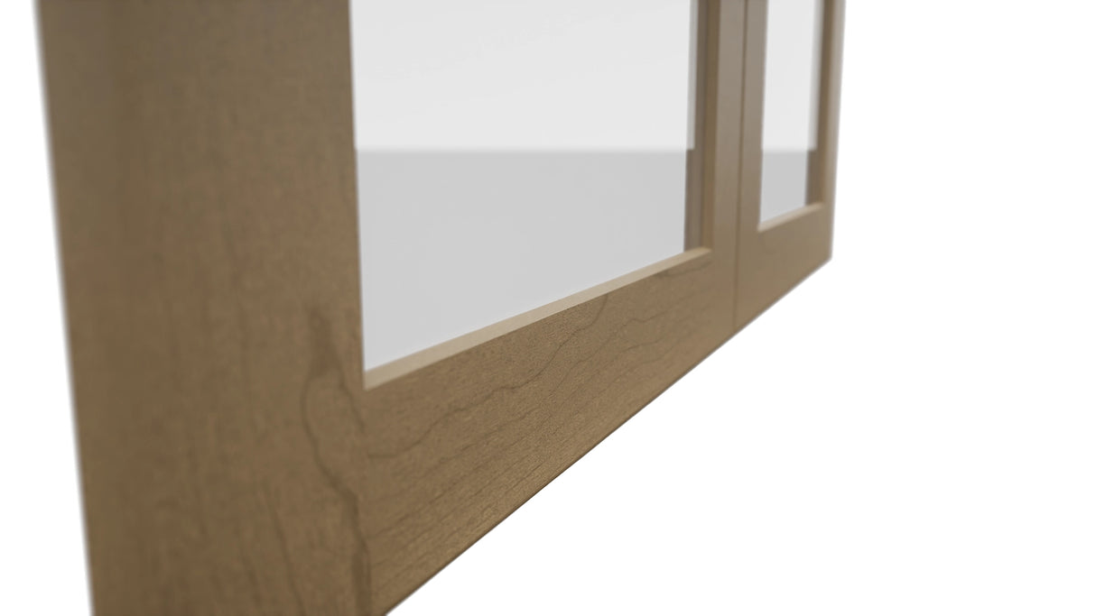 Fabuwood Galaxy Truffle DS GDW3636 Wall Glass Door, Detail View