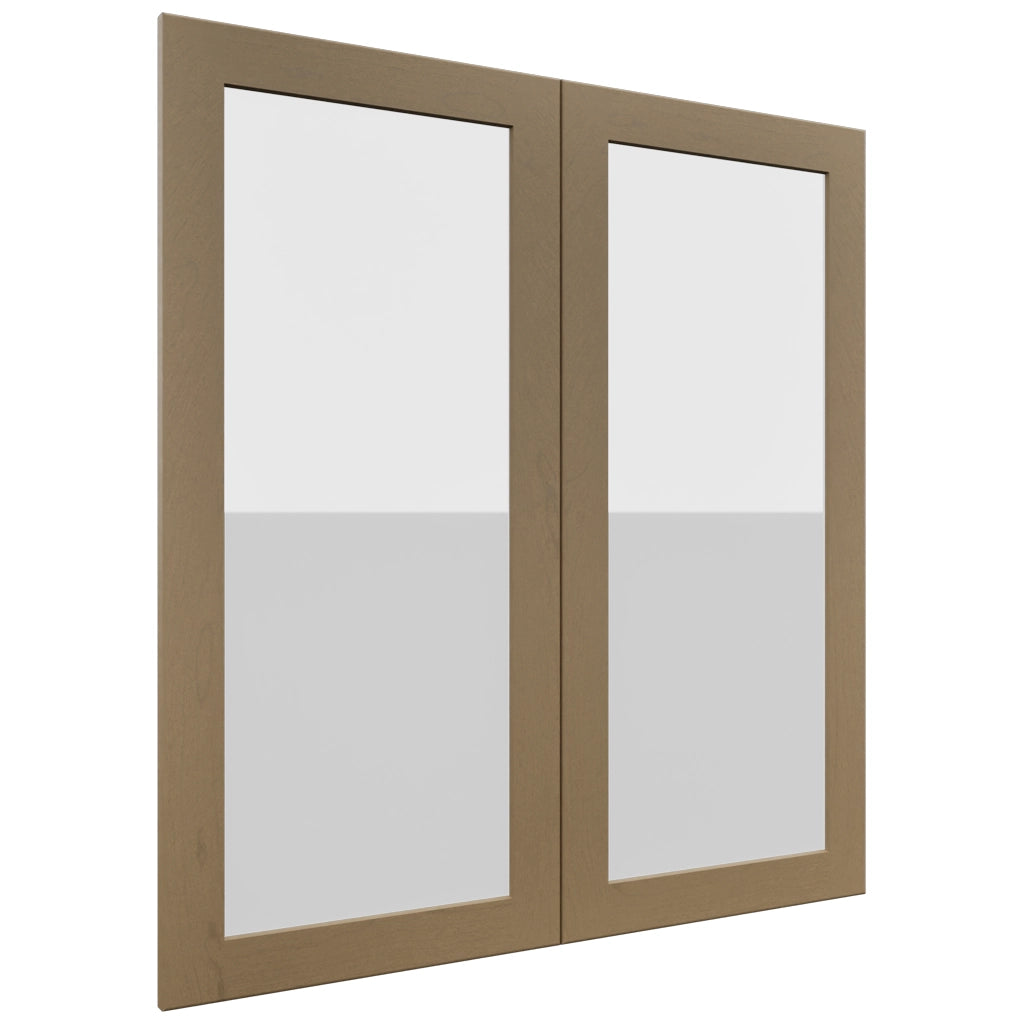 Fabuwood Galaxy Truffle DS GDW3639 Wall Glass Door, Front View