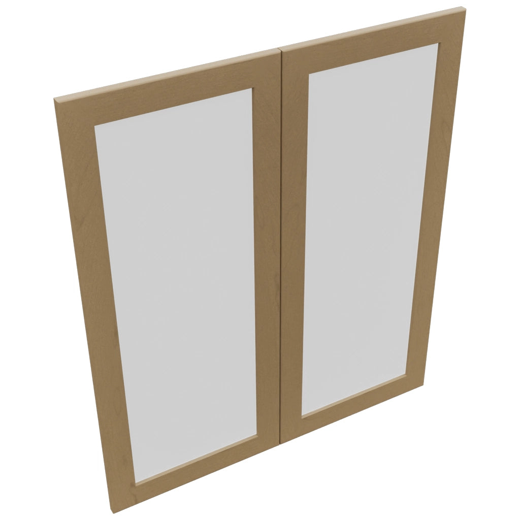 Fabuwood Galaxy Truffle DS GDW3642 Wall Glass Door, Top View