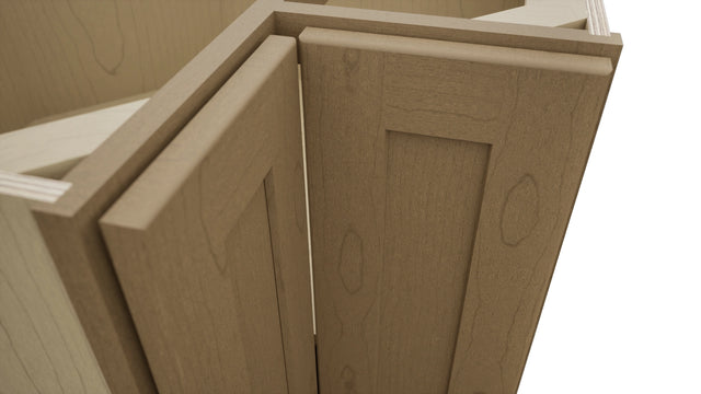 Fabuwood Galaxy Truffle ERB33 Base Corner Easy Reach Cabinet, Detail View